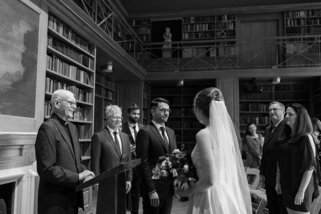 wedding ceremony at Allerton Park Mansion